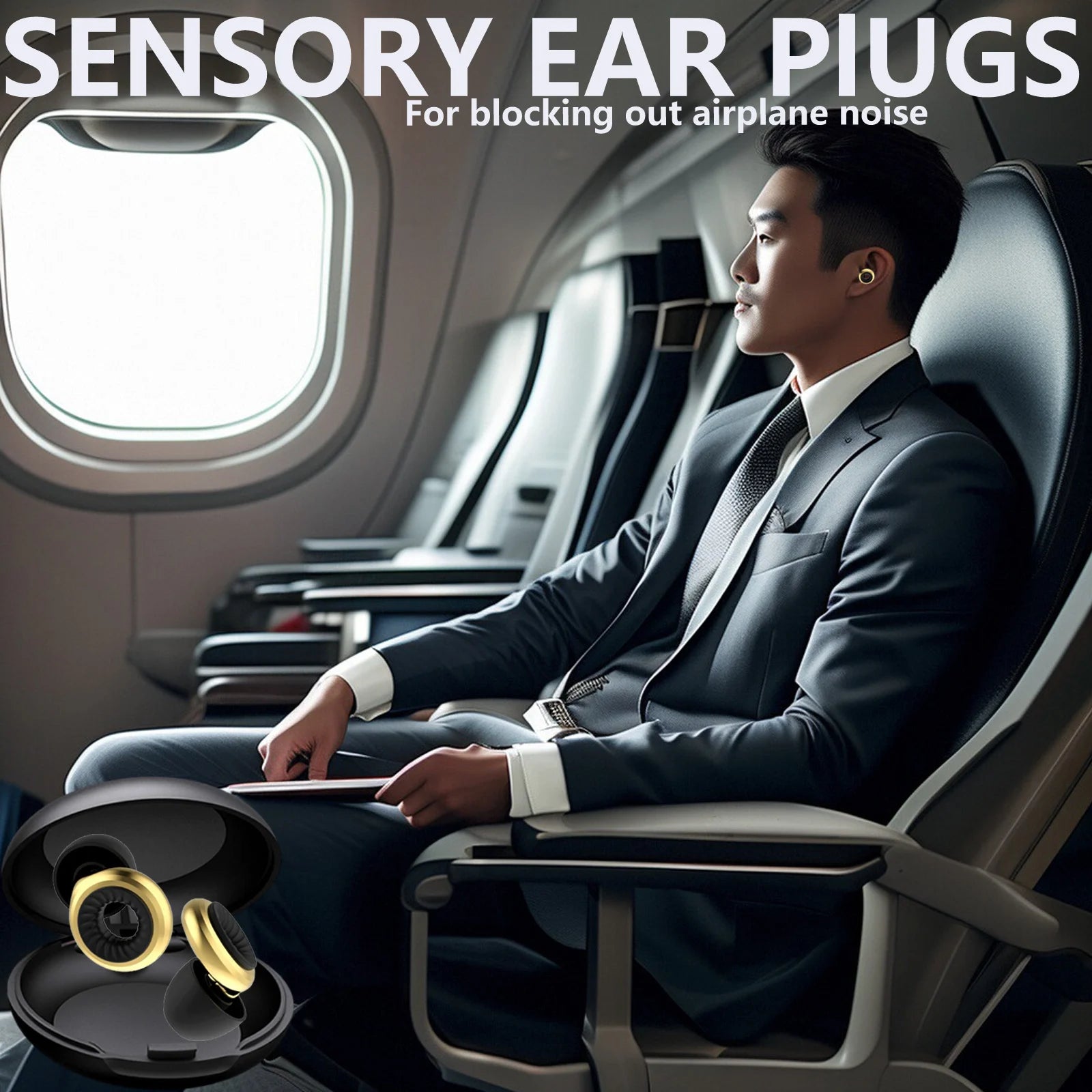 MORPHEUS Earplugs. Travel noise cancelation. 